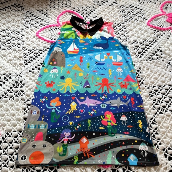 2014 Japan LA for Crowded Teeth underwater cosmos print dress size XS - Picture 15 of 16
